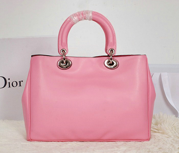 small Christian Dior diorissimo calfskin leather bag 0902 pink